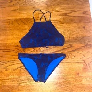 Aerie Lace Pineapple Print Bathing Suit